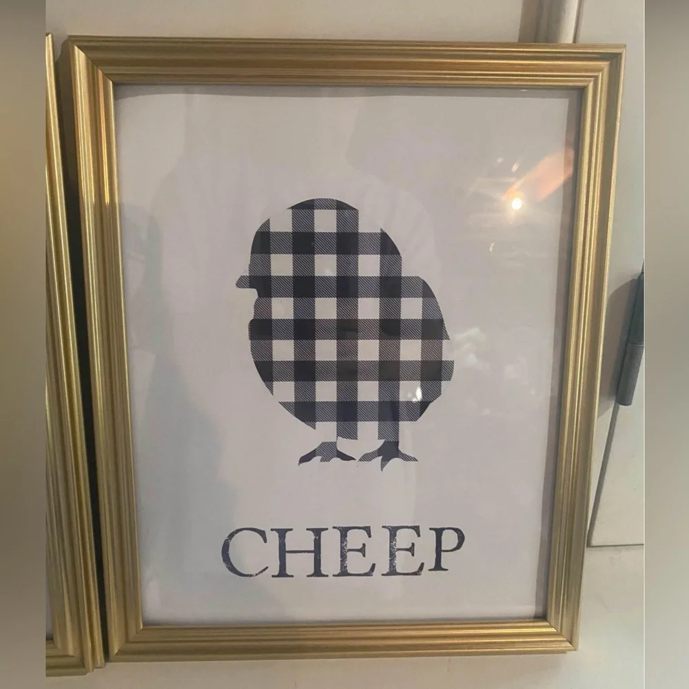 Set of 2 Buffalo Easter Framed Prints